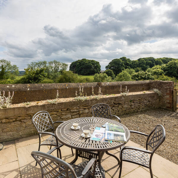 Valley View Farm, Drey Cottage Private Patio 